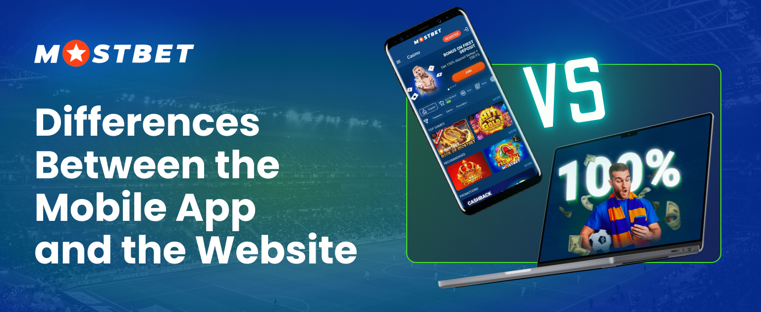 Differences in using the Mostbet application on the phone and on the computer
